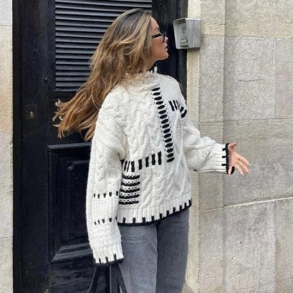 The Copenhagen Patch Cable Knit Sweater