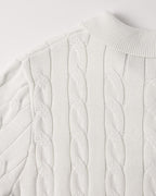 FLORENCE Cable Knit Polo