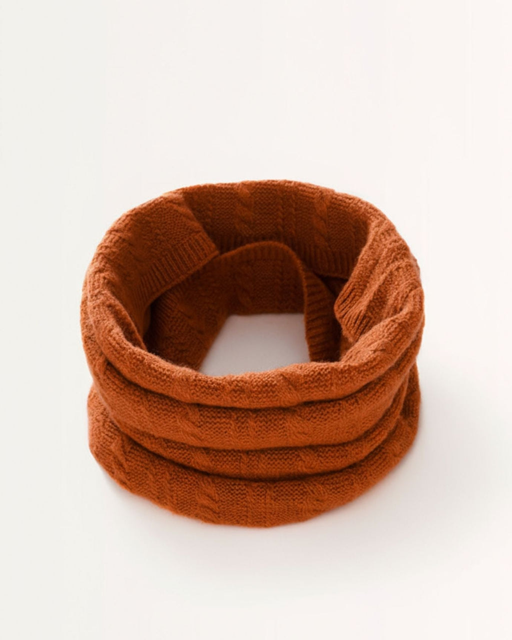 Cashmere Neck Knitted Scarf cable collar