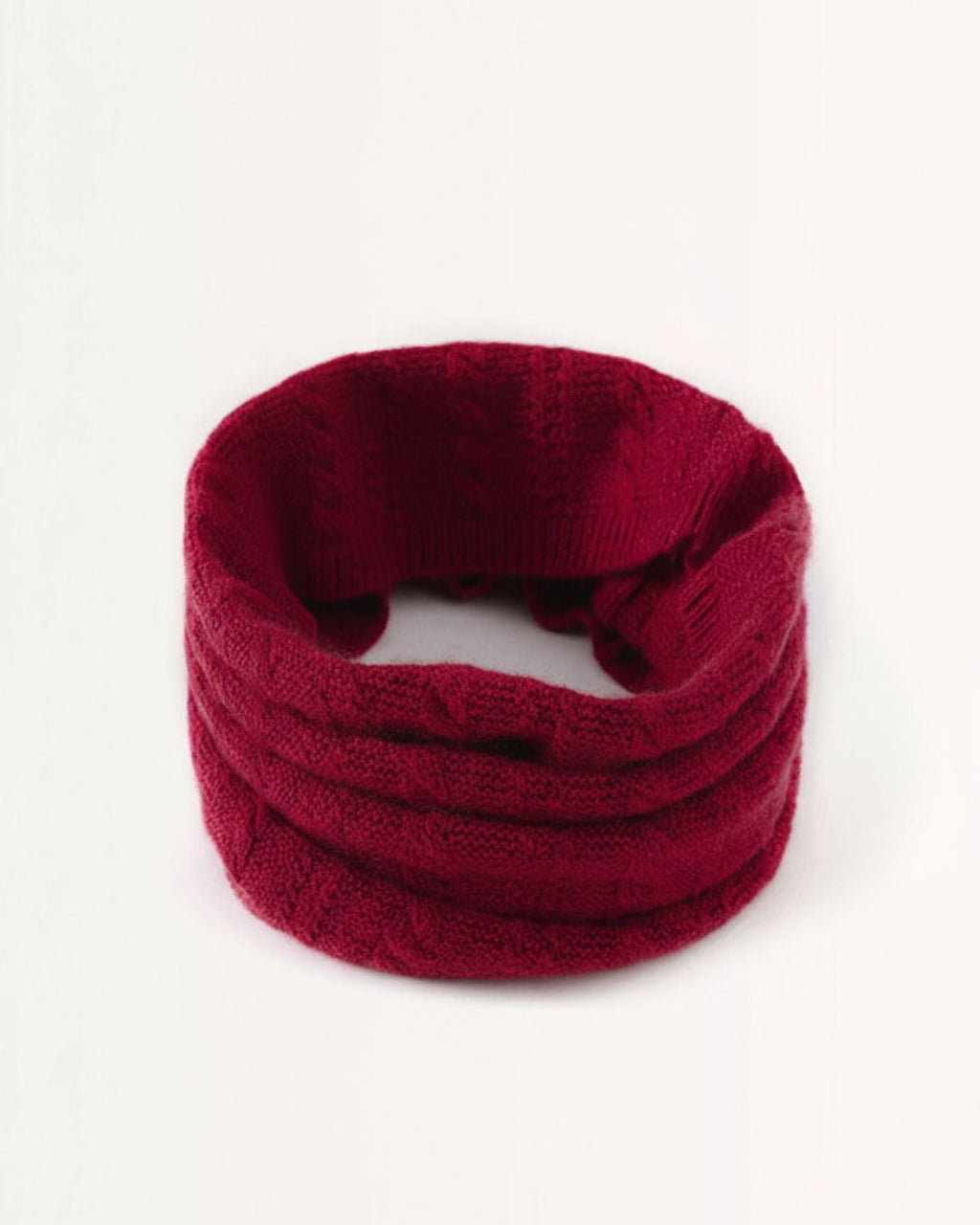 Cashmere Neck Knitted Scarf cable collar