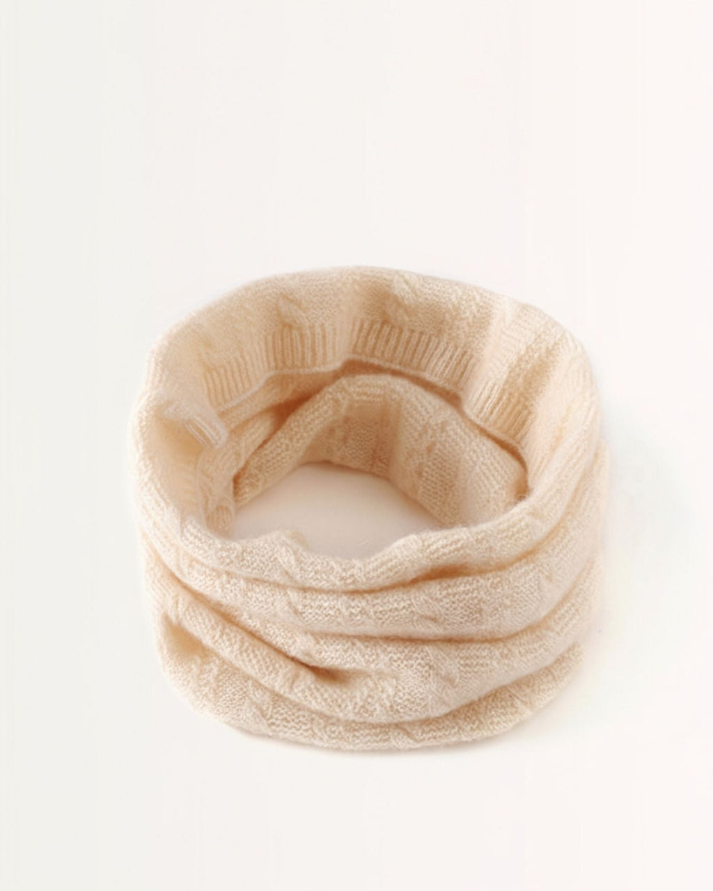 Cashmere Neck Knitted Scarf cable collar