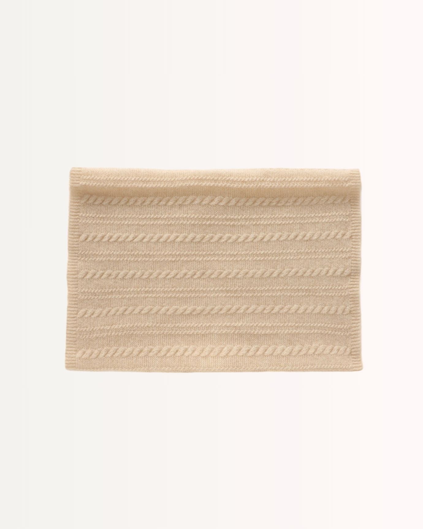 Cashmere Neck Knitted Scarf cable collar