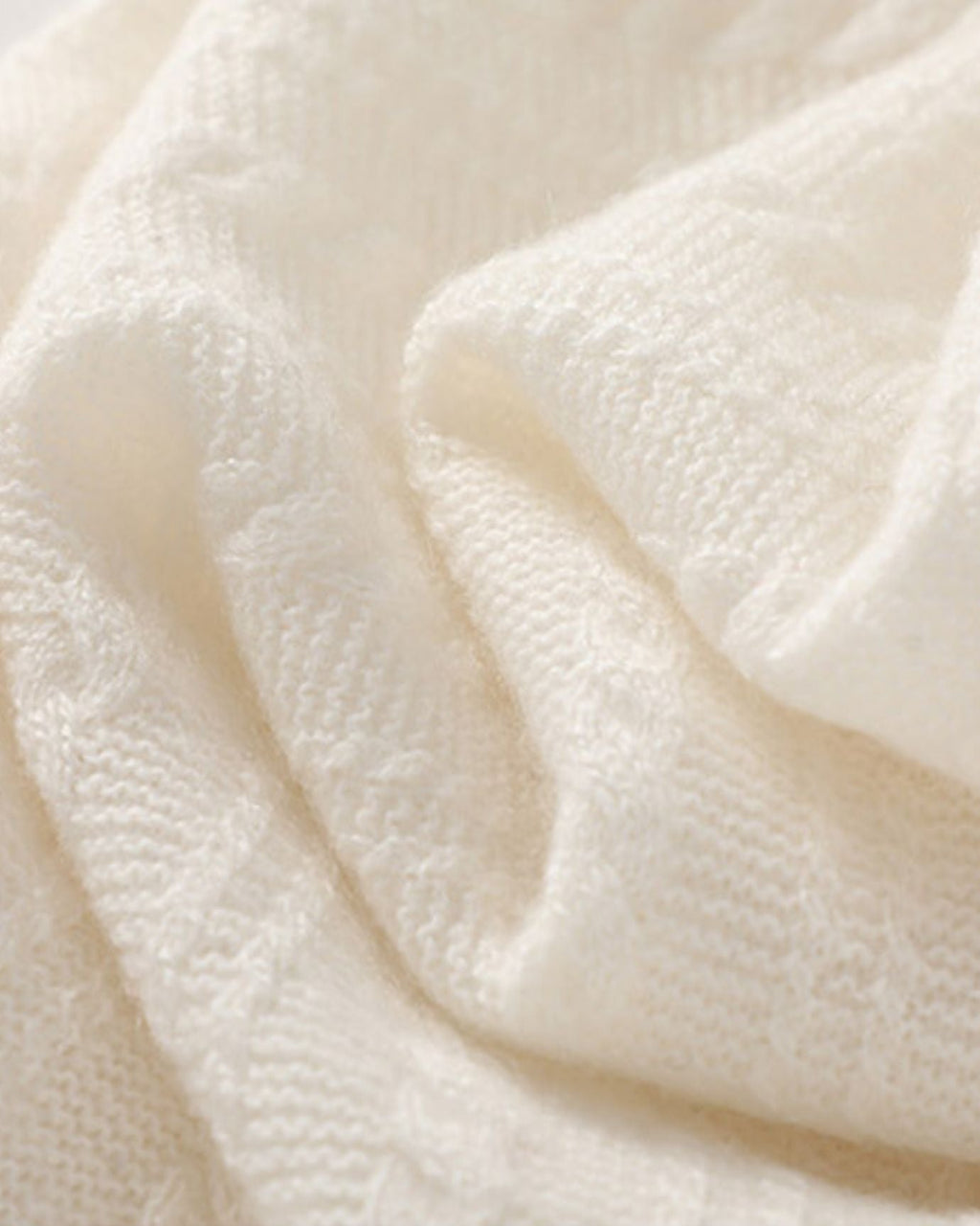 Cashmere Neck Knitted Scarf cable collar