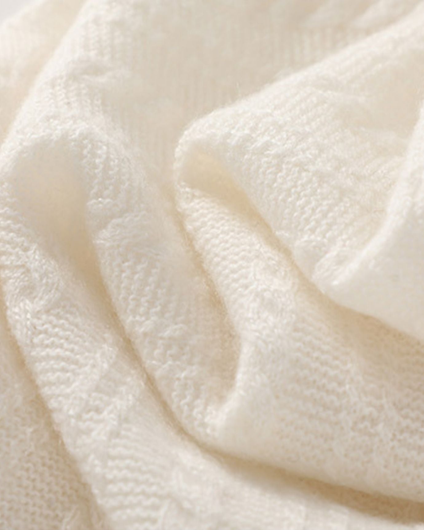 Cashmere Neck Knitted Scarf cable collar