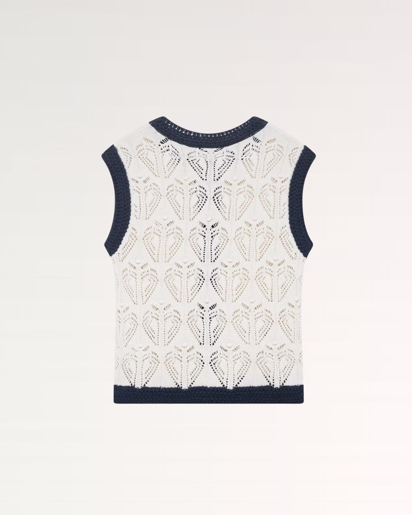 Old Money Jacquard Mesh Vest