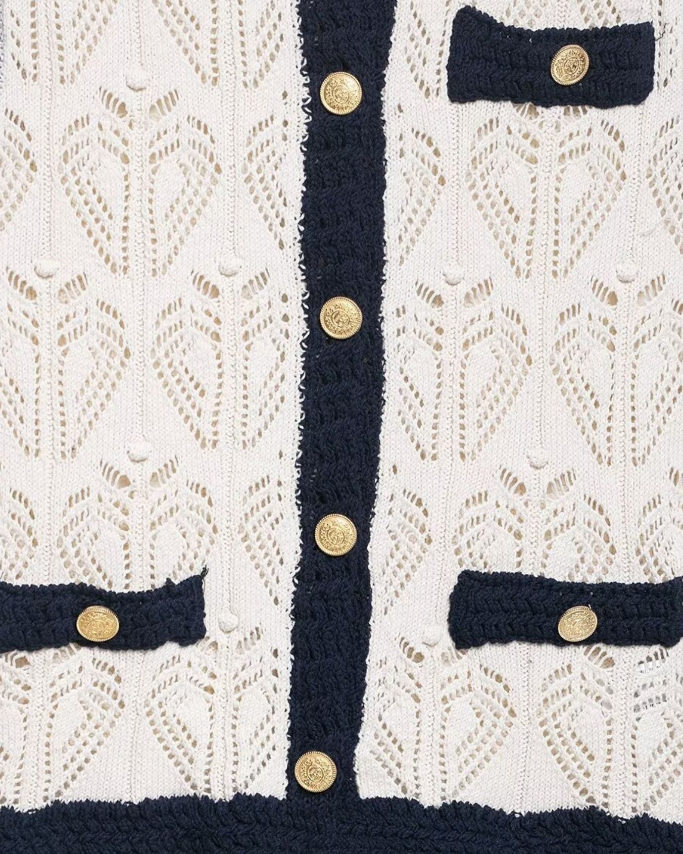 Old Money Jacquard Mesh Vest