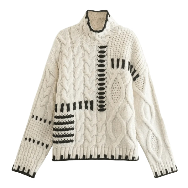 The Copenhagen Patch Cable Knit Sweater