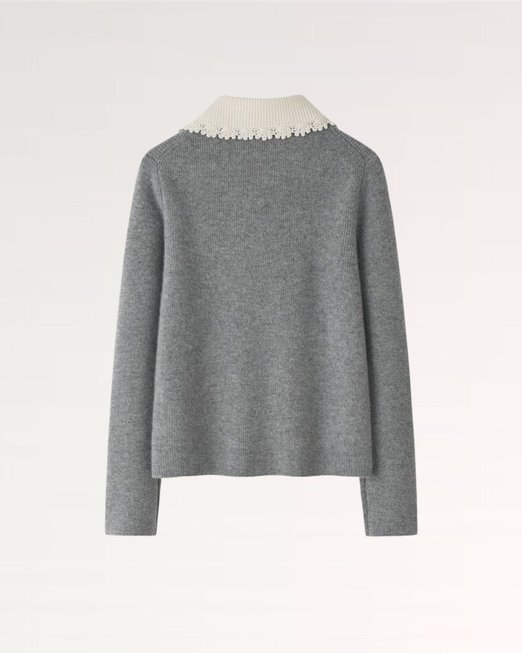 Cashmere Sweater Jacket Baroque Pearl