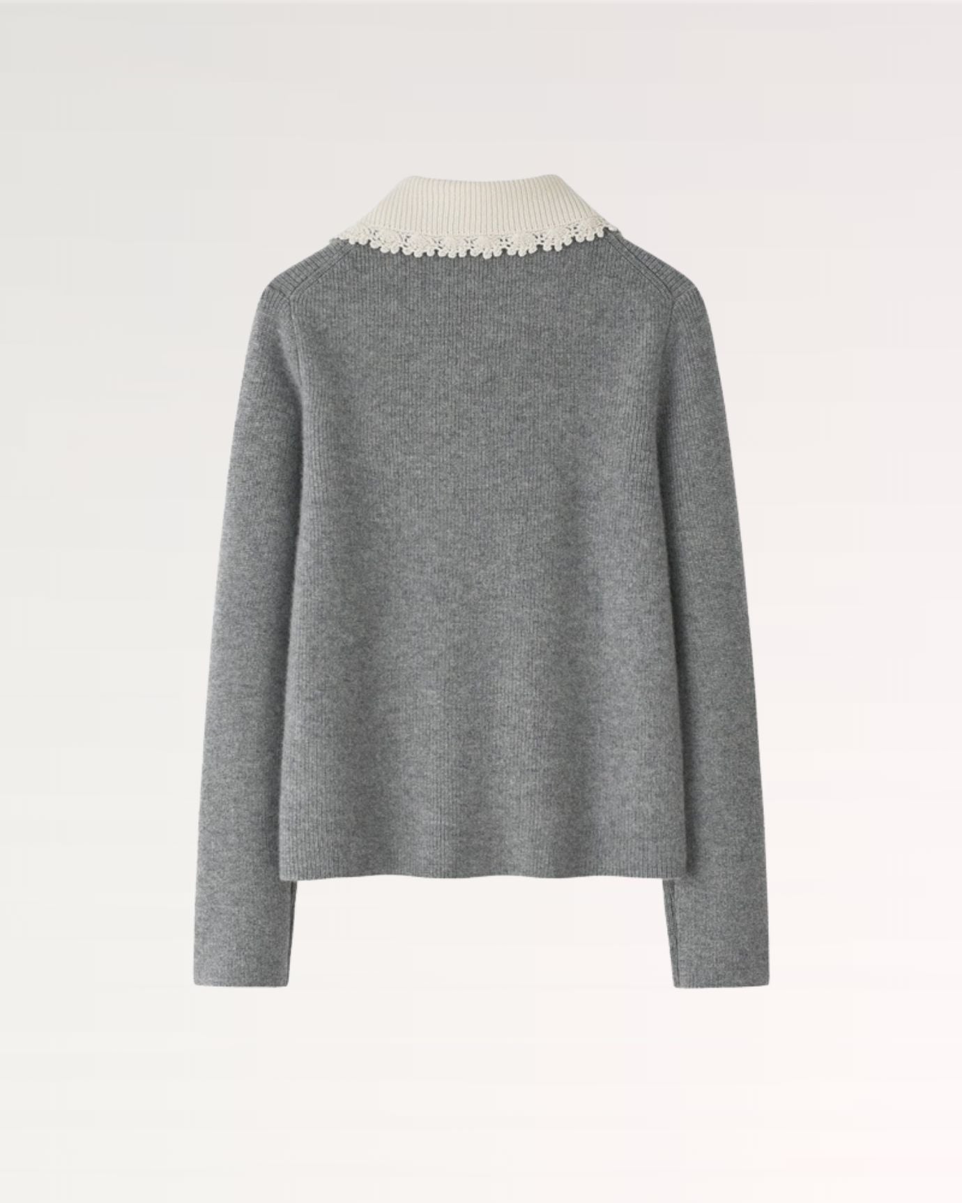 Cashmere Sweater Jacket Baroque Pearl