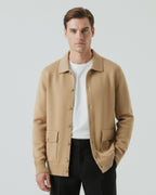 Retro Cardigan Jacket Cashmere & Wool Blend