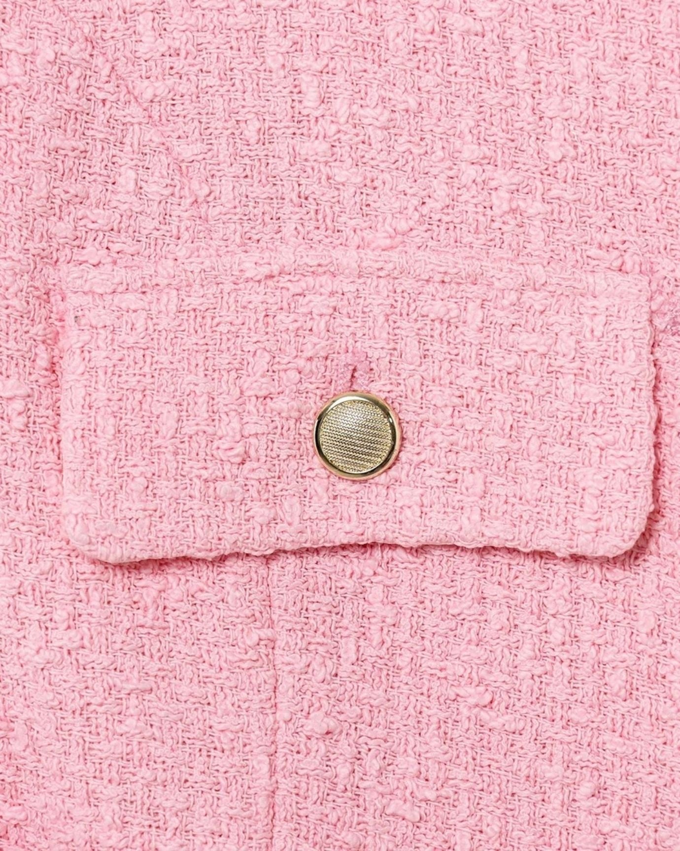 Lucy Pink Textured Vest Shirt