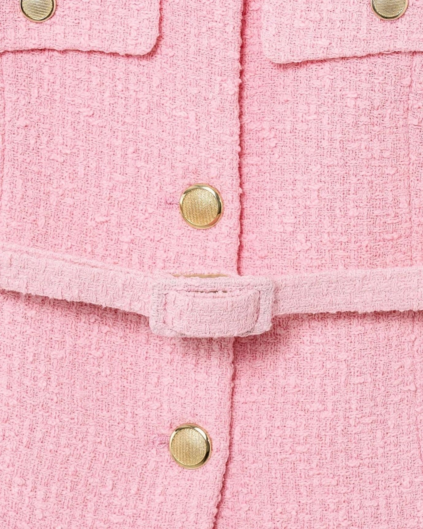 Lucy Pink Textured Vest Shirt