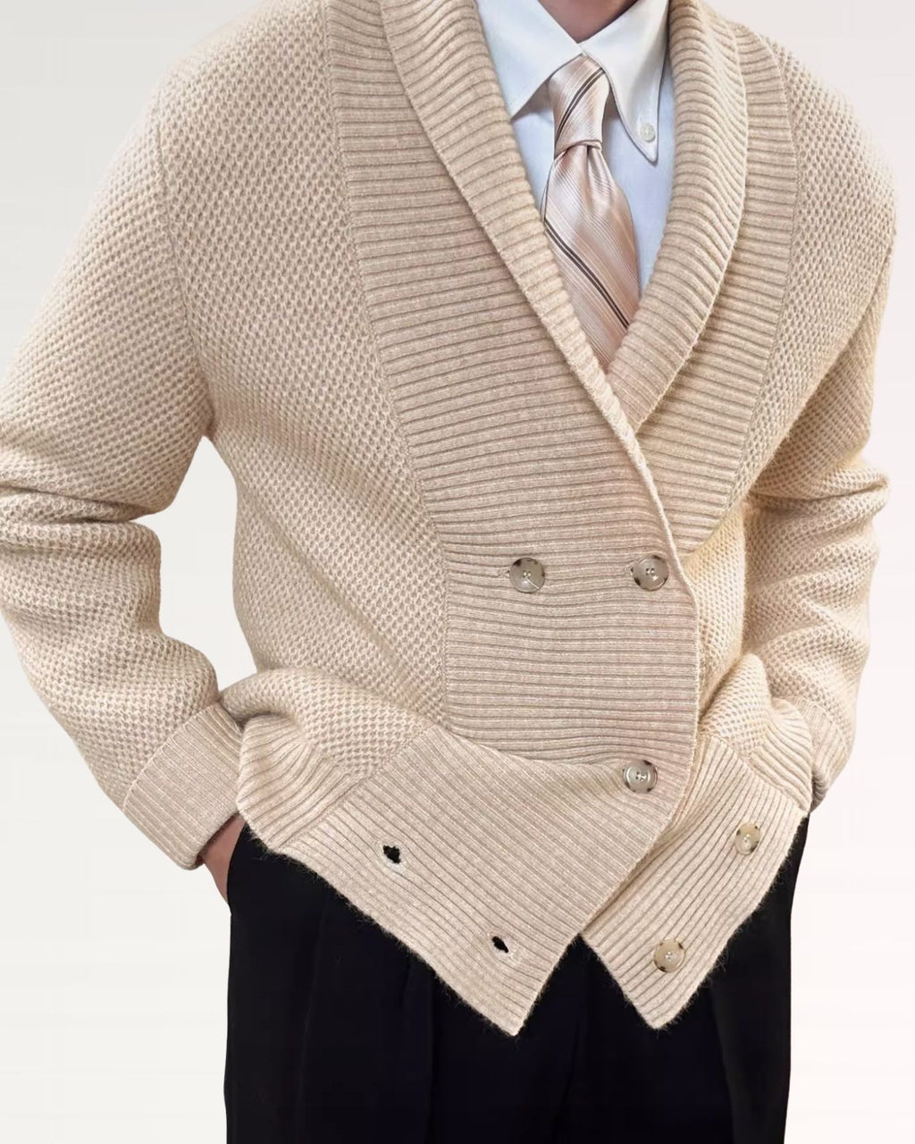Heavyweight Cardigan knitted jacket