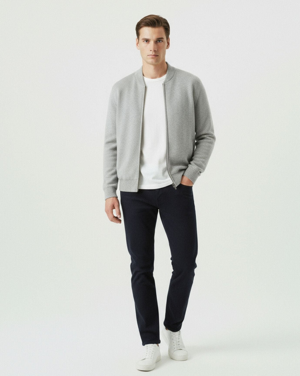 Lovau Round Neck Top Wool Jacket