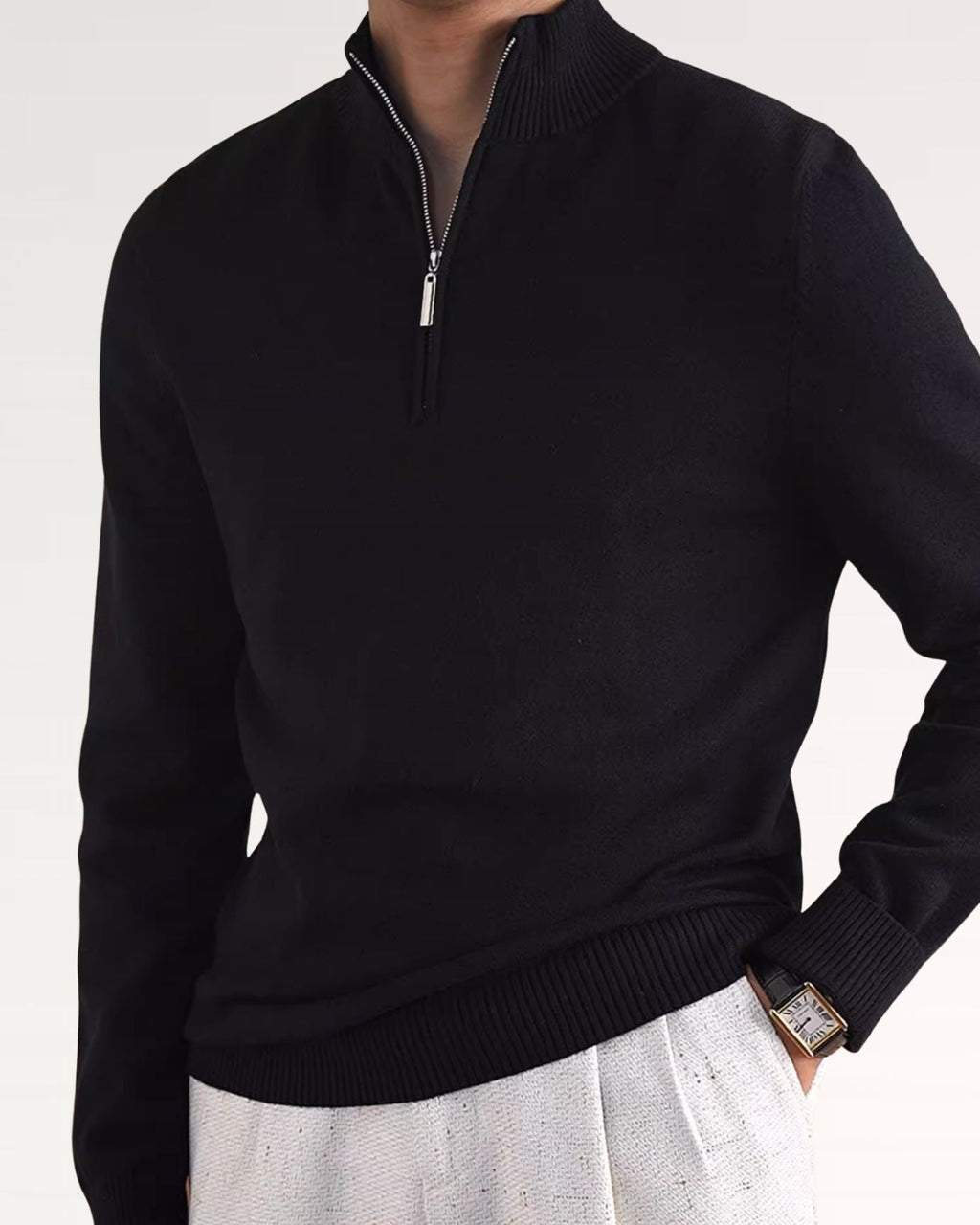 Business Casual Sweater Zipper