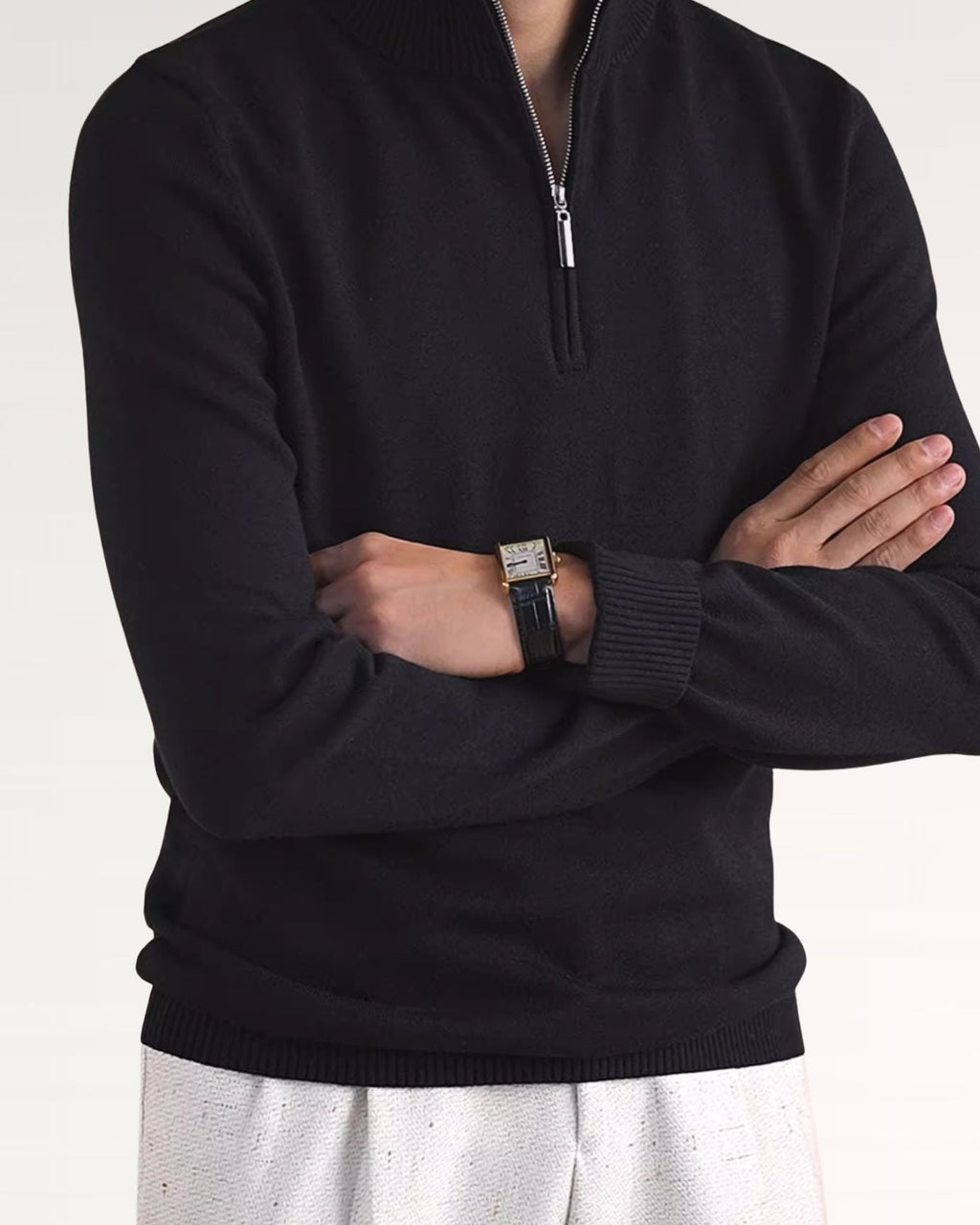 Business Casual Sweater Zipper