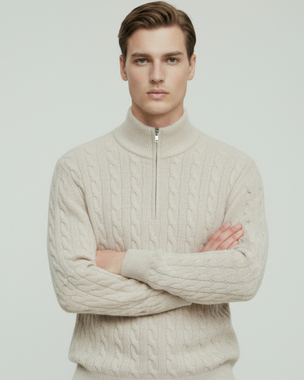 Portofino Sweater 100% Cashmere Zipper