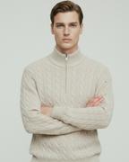 Portofino Sweater 100% Cashmere Zipper