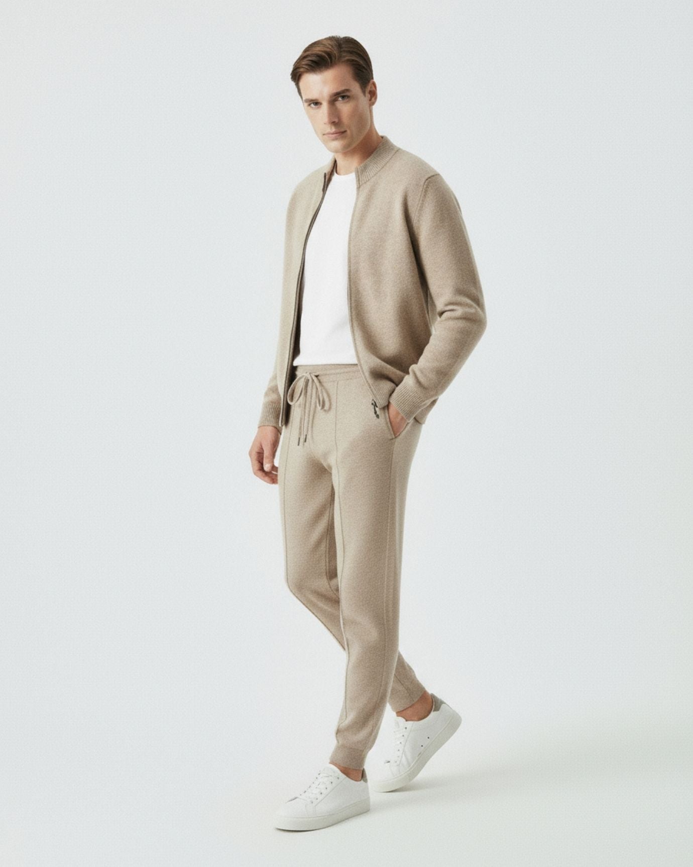 Wool & Cashmere Set Jacket & Pants Smart Casual
