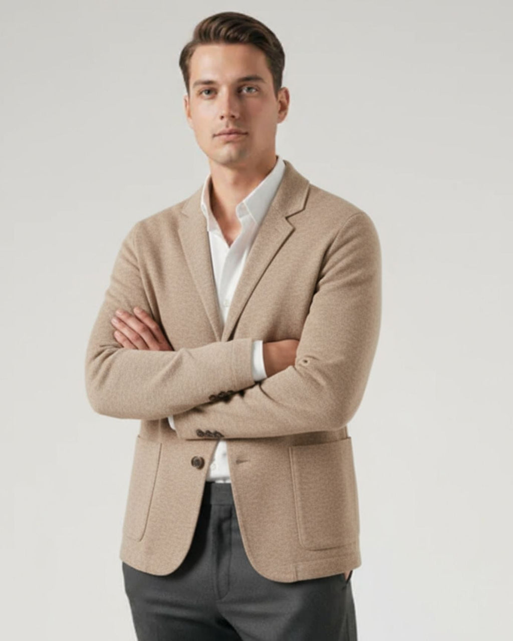 Lovau Cardigan Blazer Wool Cashmere Blend