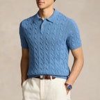 FLORENCE Cable Knit Polo