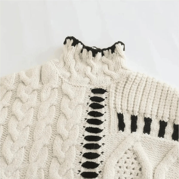 The Copenhagen Patch Cable Knit Sweater