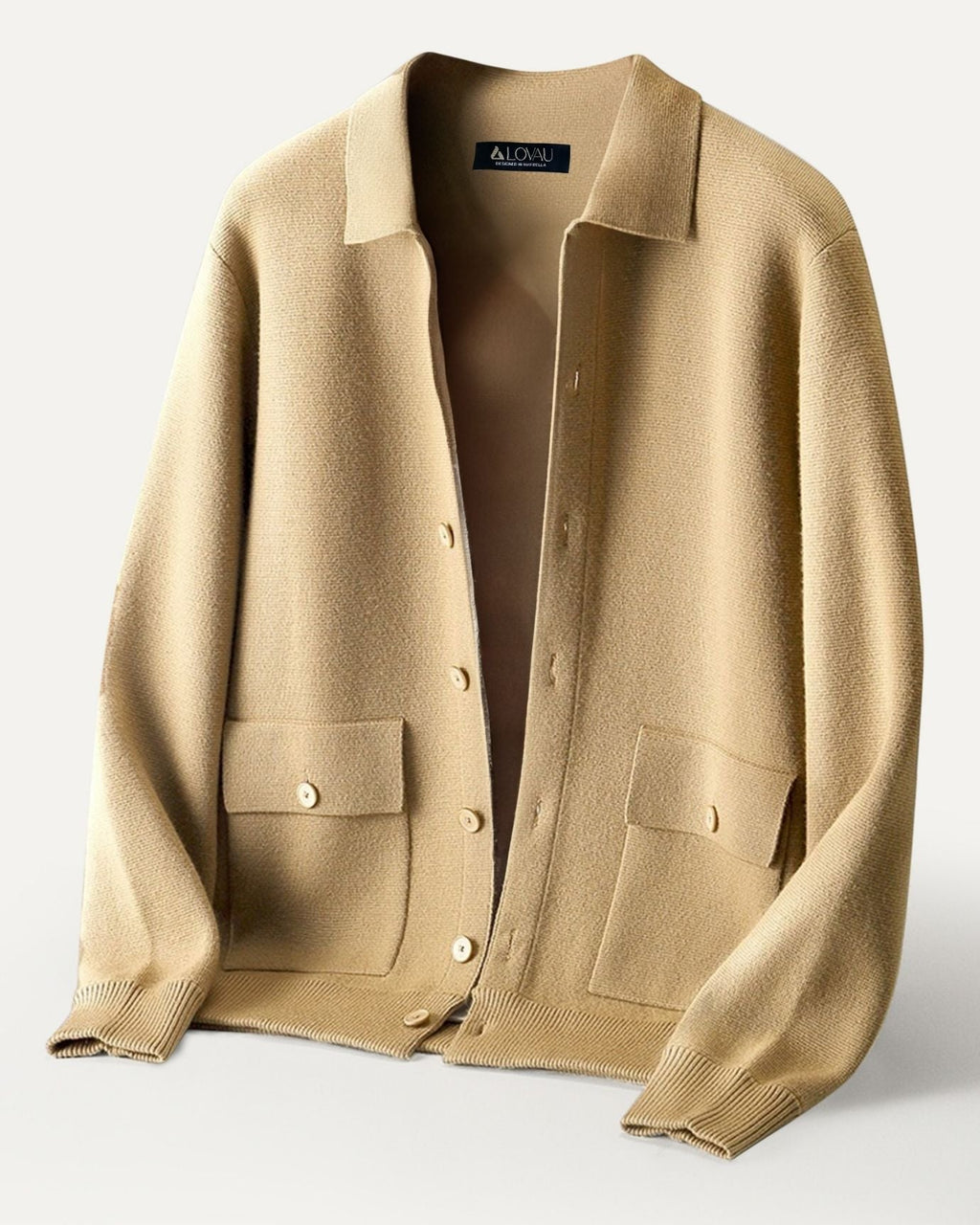 Retro Cardigan Jacket Cashmere & Wool Blend