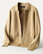 Retro Cardigan Jacket Cashmere & Wool Blend