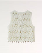 White Summer Vest