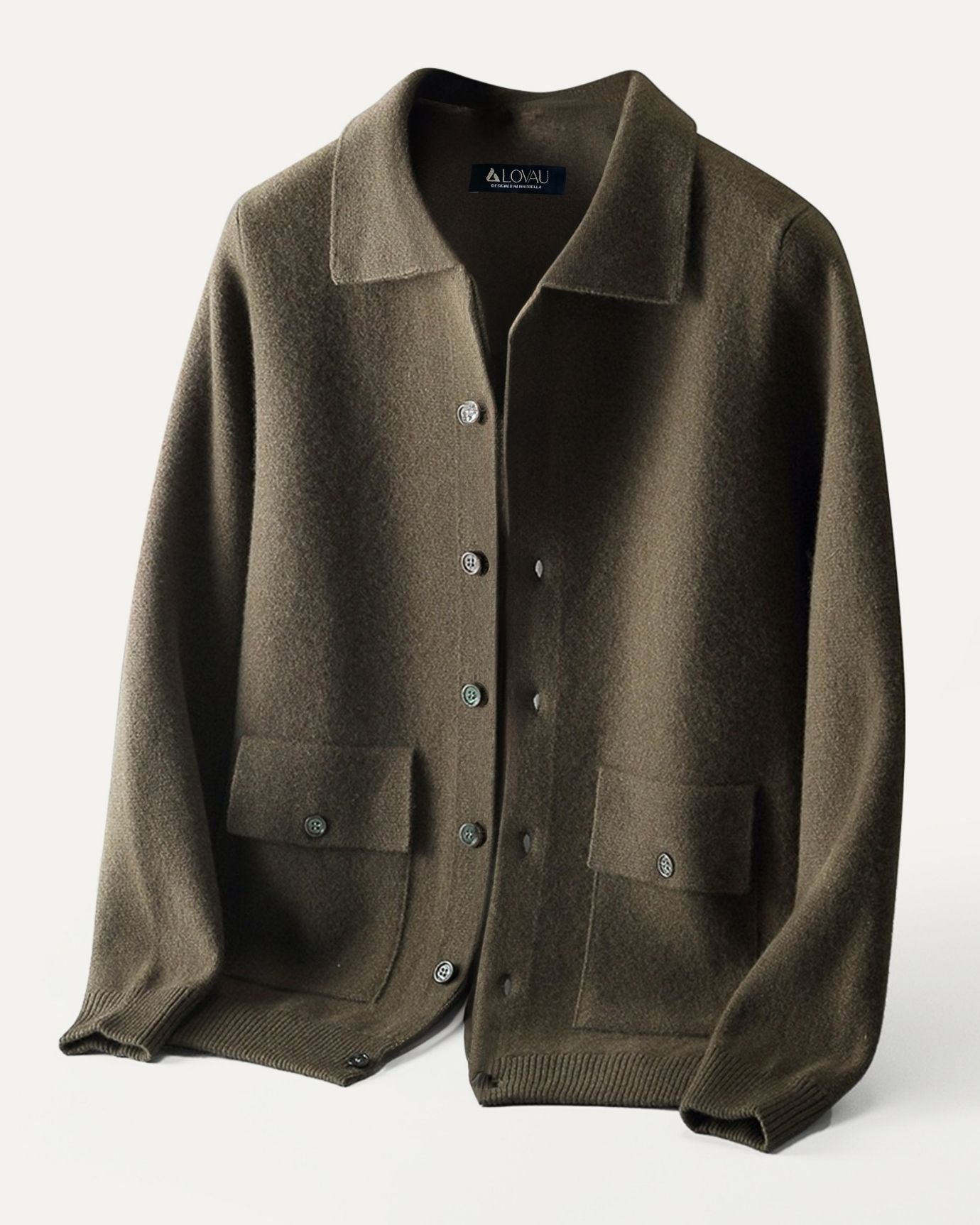 Retro Cardigan Jacket Cashmere & Wool Blend