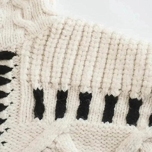 The Copenhagen Patch Cable Knit Sweater