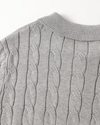 FLORENCE Cable Knit Polo