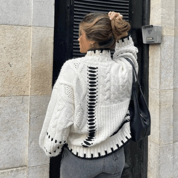 The Copenhagen Patch Cable Knit Sweater