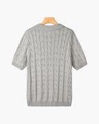 FLORENCE Cable Knit Polo