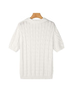 FLORENCE Cable Knit Polo