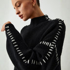 The Renley Stitched Ribbed Sweater
