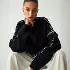 The Renley Stitched Ribbed Sweater