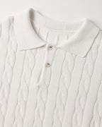 FLORENCE Cable Knit Polo