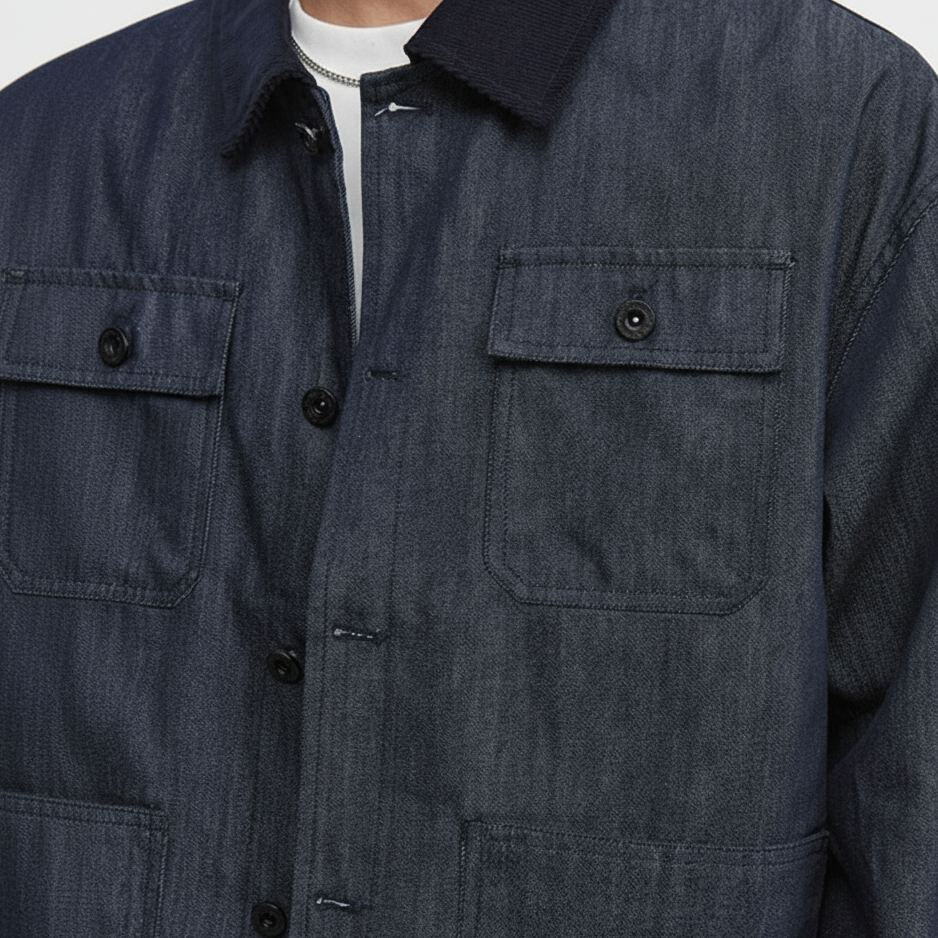 Denim Blue Jacket American Style