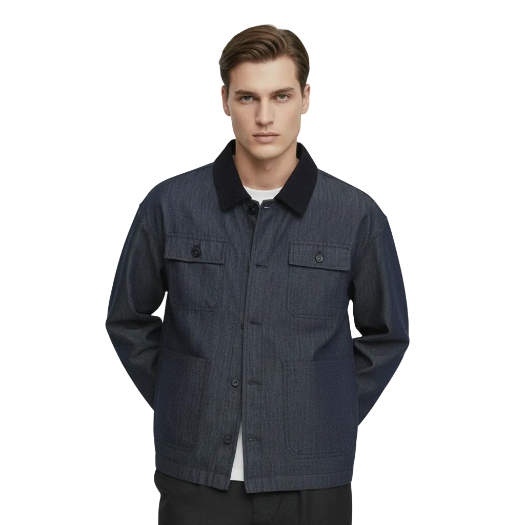 Denim Blue Jacket American Style