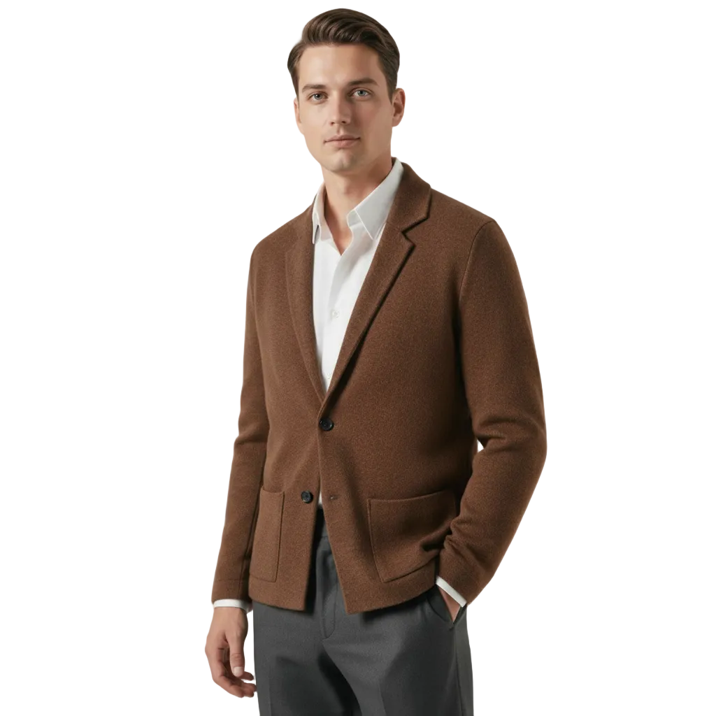 Lovau Cardigan Blazer Wool Cashmere Blend