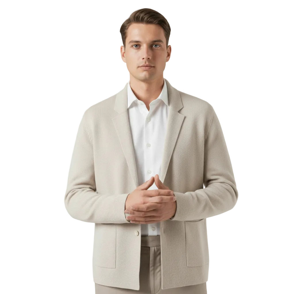 Lovau Cardigan Blazer Wool Cashmere Blend