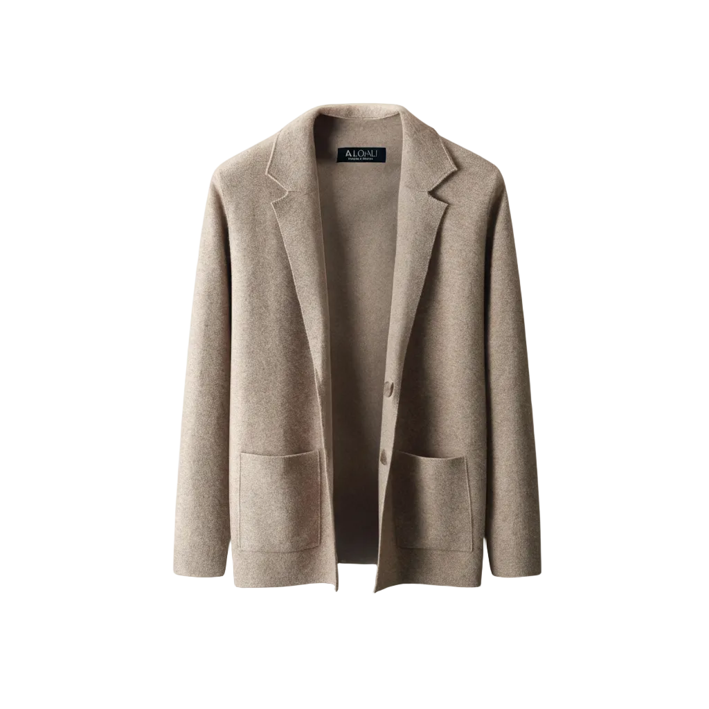 Lovau Cardigan Blazer Wool Cashmere Blend