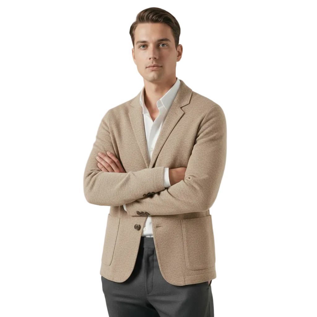 Lovau Cardigan Blazer Wool Cashmere Blend