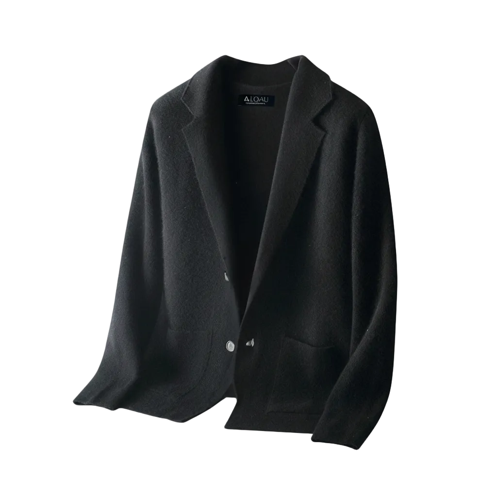 Lovau Cardigan Blazer Wool Cashmere Blend