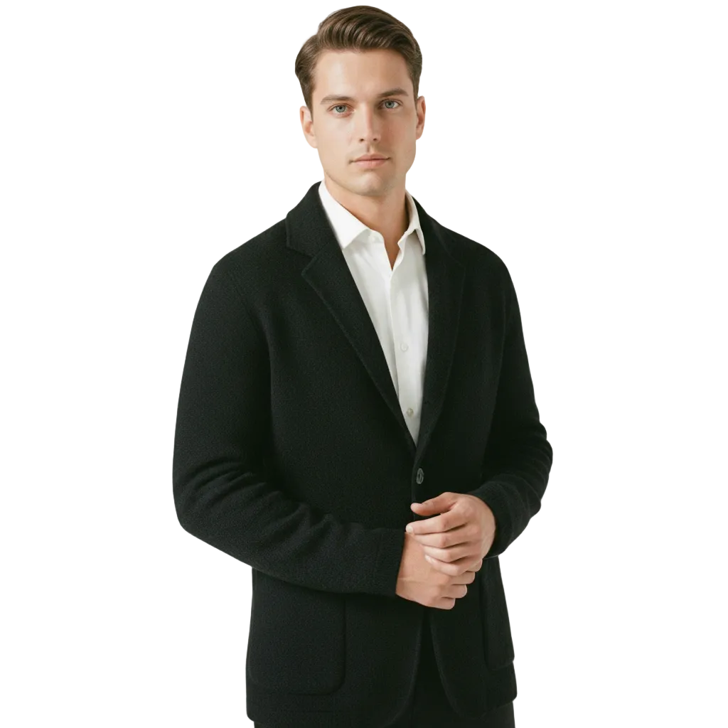 Lovau Cardigan Blazer Wool Cashmere Blend