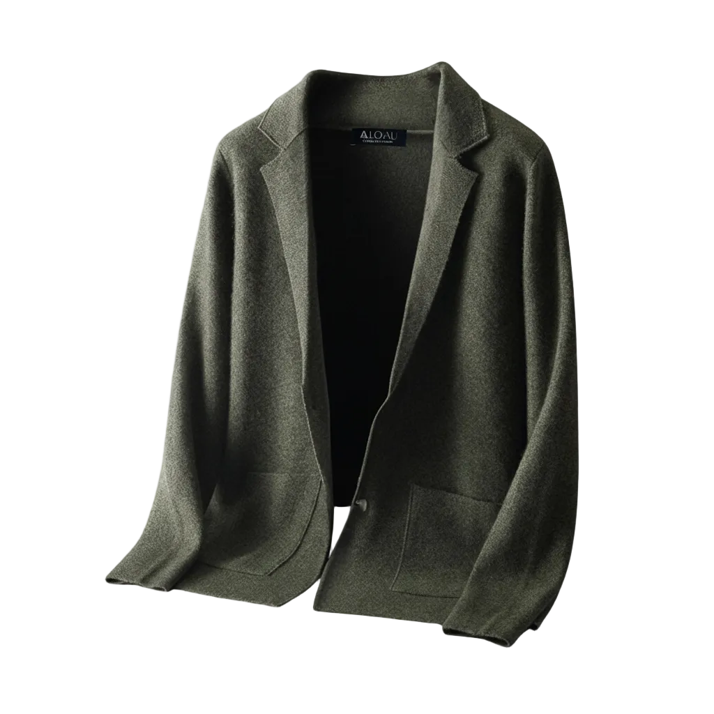 Lovau Cardigan Blazer Wool Cashmere Blend