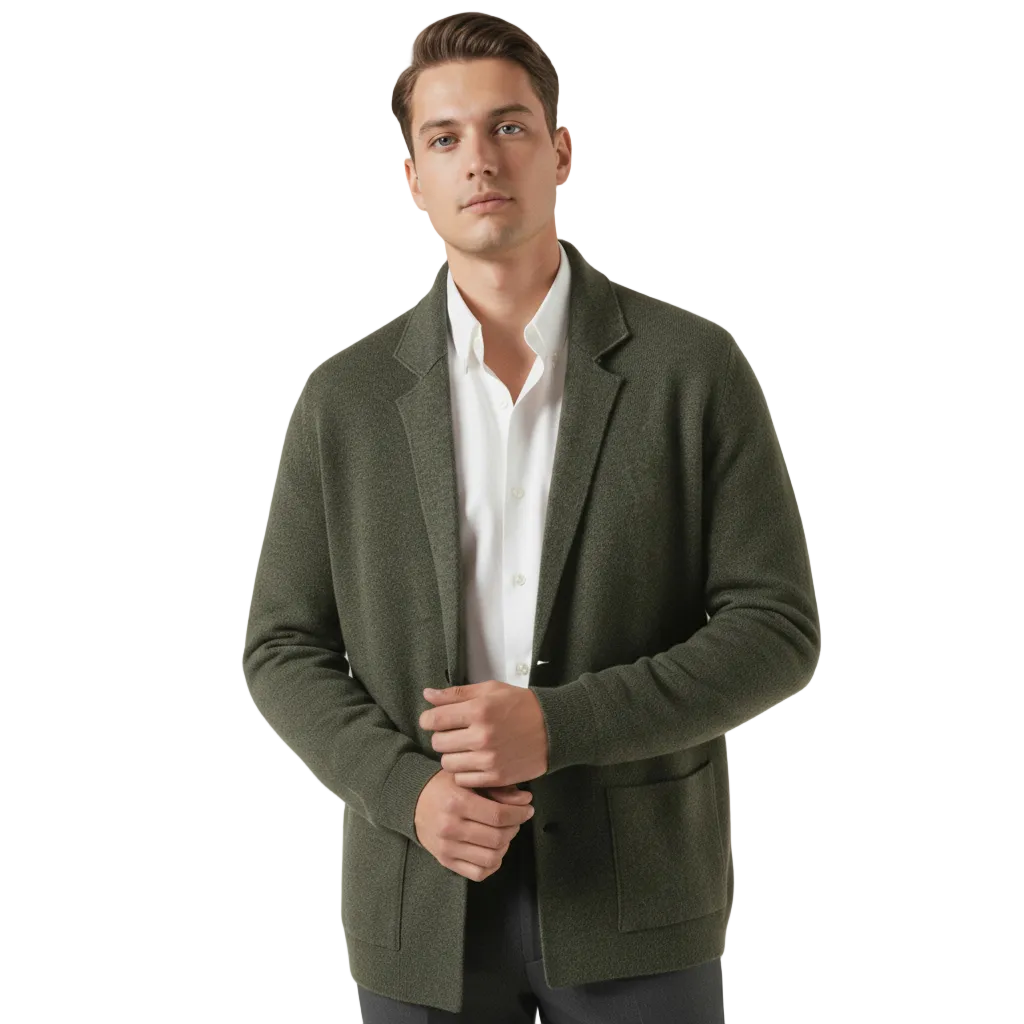 Lovau Cardigan Blazer Wool Cashmere Blend
