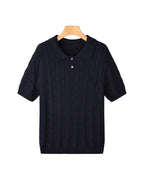 FLORENCE Cable Knit Polo