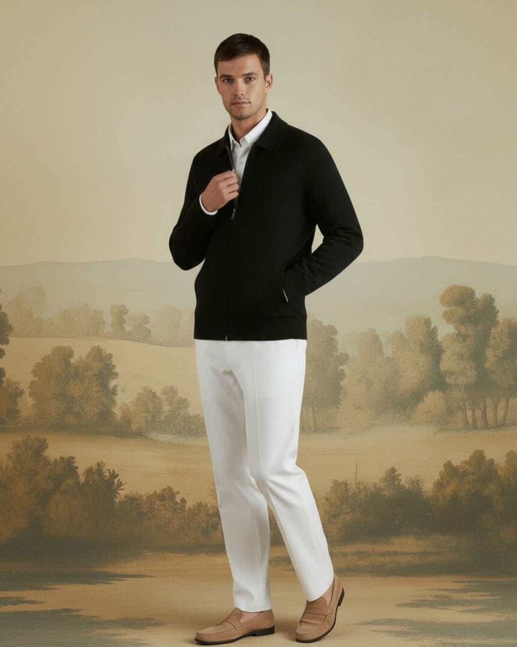 LOVAU Cashmere Blend Cardigan Jacket